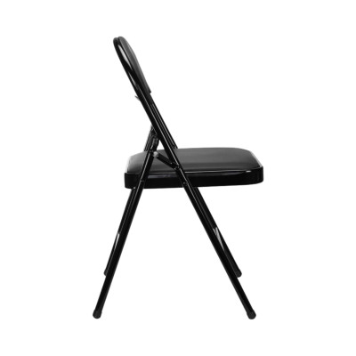 Silla Plegable Acolchada Negra 7house Silla Plegable Comedor 3