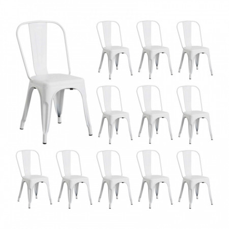 Pack 12 Sillas Industriales Strong 45x54x85cm Thinia Home Sillas de Comedor 1