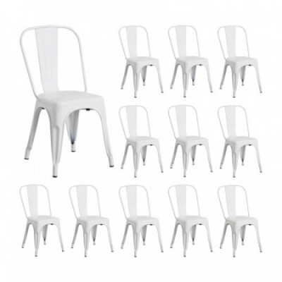 Pack 12 Sillas Industriales Strong 45x54x85cm Thinia Home Sillas de Comedor 1