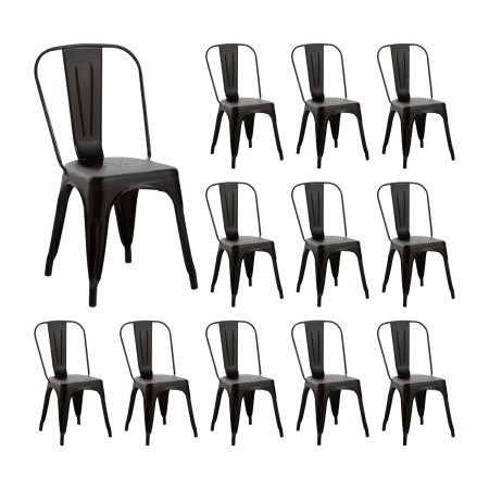 Pack 12 Sillas Industriales Strong 45x54x85cm Thinia Home Mobiliario Hostelería Interior 1