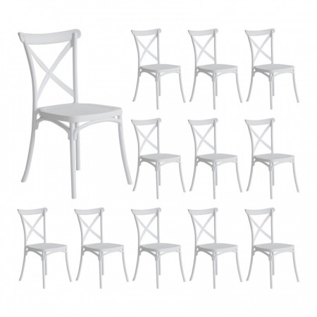 Pack 12 Sillas para Catering Apilables Caroline 45x40x87.5cm 7house Sillas y Sillones de Exterior 1