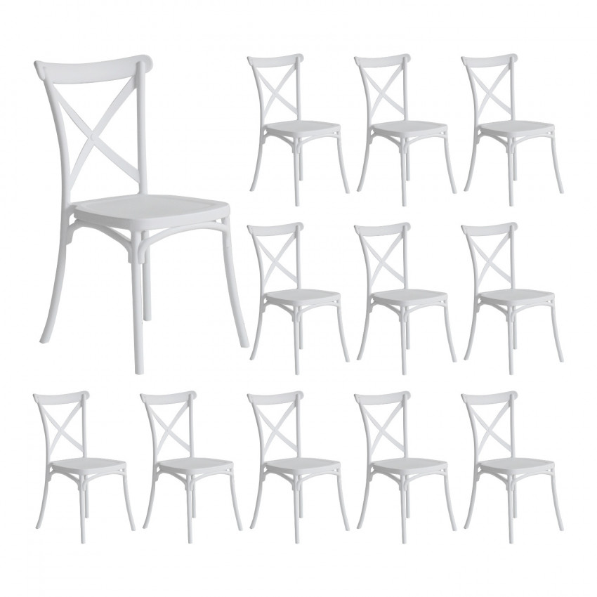 Pack 12 Sillas para Catering Apilables Caroline 45x40x87.5cm 7house Sillas y Sillones de Exterior 1 Pack 12 Sillas para Catering Apilables Caroline 45x40x87.5cm 7house Sillas y Sillones de Exterior 1