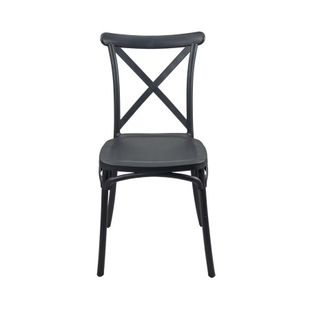 Pack 12 Sillas para Catering Apilables Charlotte 50x44x87.5cm 7house Sillas de Jardín 10