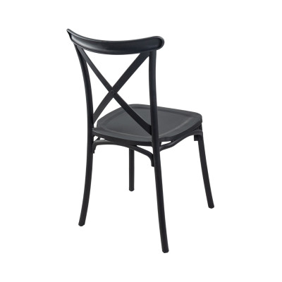 Pack 12 Sillas para Catering Apilables Charlotte 50x44x87.5cm 7house Sillas de Jardín 12