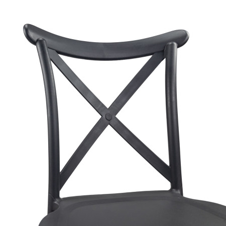 12er-Set stapelbarer Charlotte-Catering-Stühle 50x44x87.5cm 7house