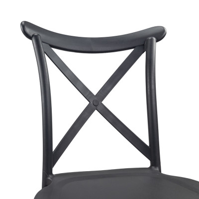 Pack 12 Sillas para Catering Apilables Charlotte 50x44x87.5cm 7house Sillas de Jardín 13