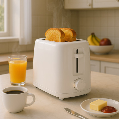 Tostadora de Pan 2 Ranuras 700W 6 Niveles de Temperatura RiseToast 7house Electrodomésticos 6