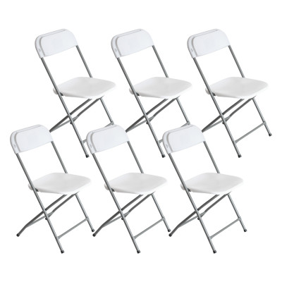 Pack 6 Sillas Plegables de Resina Garden 45x44.5x79cm 7house Sillas de Jardín 1