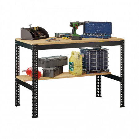 Banco de Trabajo WorkForge con 2 Niveles 117x60x81cm 7house Herramientas 1