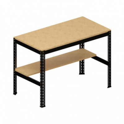 Banco de Trabajo WorkForge con 2 Niveles 117x60x81cm 7house Herramientas 2