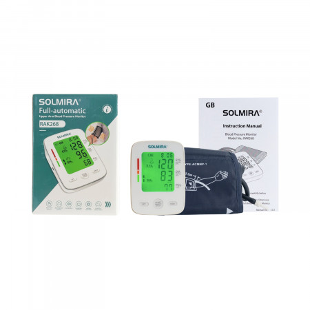 Tensiómetro de Brazo Digital 2 Usuarios 99 Mediciones Blanco 10x6x13cm Solmira Salud 1