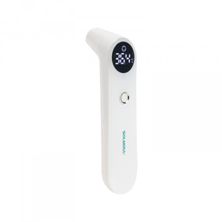 Termómetro de Infrarrojos para Frente, Oído y Objetos sin Contacto 20 Mediciones Blanco 3.7x15.5cm Solmira Salud 2