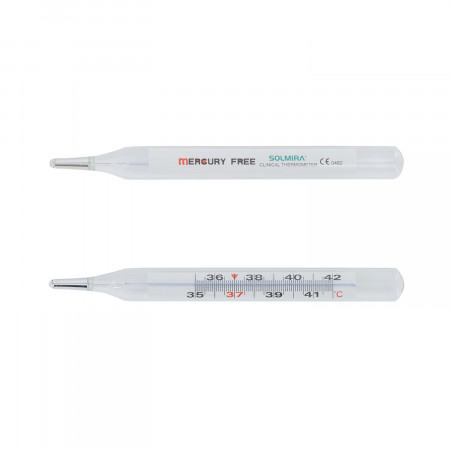 Termómetro de Vidrio sin Mercurio Blanco 2x12.5cm Solmira Salud 4 Termómetro de Vidrio sin Mercurio Blanco 2x12.5cm Solmira Salud 4