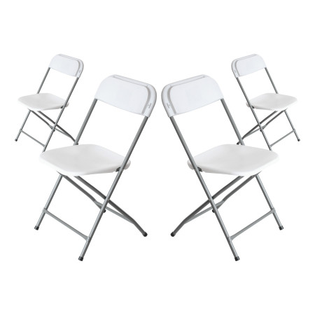Pack 4 Sillas Plegables de Resina Garden 45x44.5x79cm 7house Sillas de Jardín 1