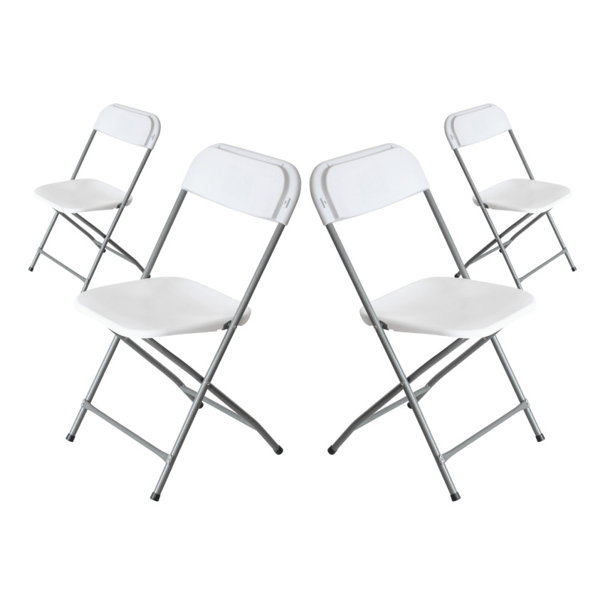 Pack 4 Sillas Plegables de Resina Garden 45x44.5x79cm 7house Sillas de Jardín 1