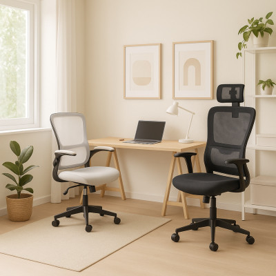 Silla de Escritorio con Ruedas ErgoFlex Pro 122x62x58cm 7house Sillas Con Ruedas para Escritorio 6