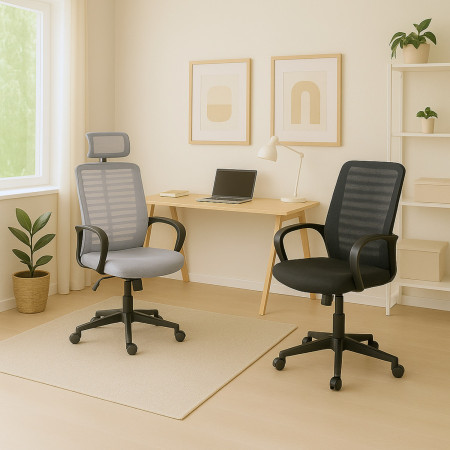 Sedia da scrivania con rotelle TaskMaster 100x64x62 cm 7house