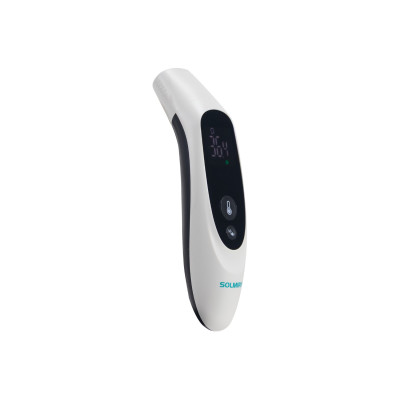 Termómetro de Infrarrojos para Frente, Oído y Objetos sin Contacto 35 Mediciones Blanco 5x4x16cm Solmira Termómetros Digitales 2