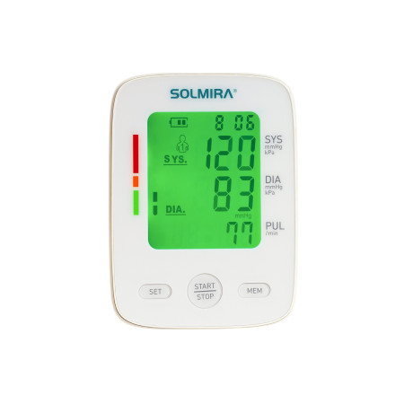 Tensiómetro de Brazo Digital 2 Usuarios 99 Mediciones Blanco 10x6x13cm Solmira Salud 2