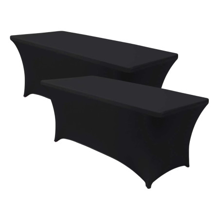 Pack 2 Fundas para Mesas Plegables Rectangulares Catering 180x74cm 7house Fundas para Muebles de Jardín 1