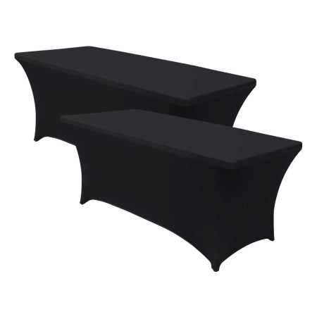 Pack 2 Fundas para Mesas Plegables Rectangulares Catering 150x74cm 7house Fundas para Muebles de Jardín 1