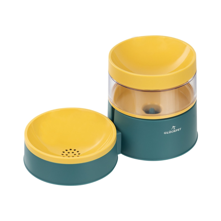 Comedero y Bebedero Automático para Gatos 1L Glückpet Comederos para Perros y Gatos 1