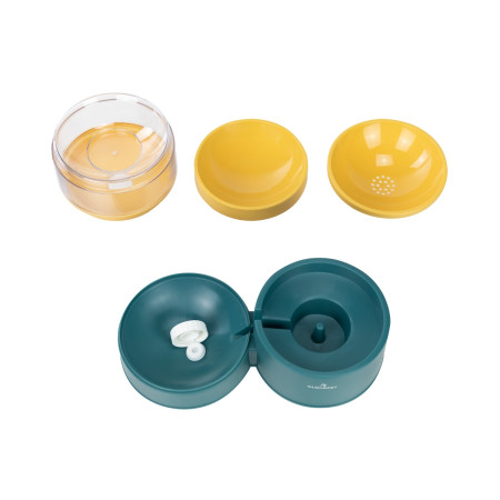 Comedero y Bebedero Automático para Gatos 1L Glückpet Comederos para Perros y Gatos 2