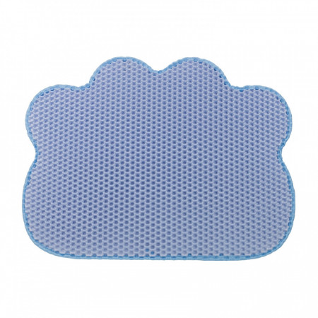 Tapete imperme&aacute;vel de dupla camada antiderrapante para caixas de areia para gatos em forma de nuvem 65x40cm Gl&uuml;ckpet