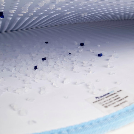 Alfombra para Arenero de Gatos Doble Capa Antideslizante Impermeable Forma de Gato 65x40cm Glückpet Alfombras para Areneros de G