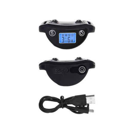 Wasserfestes, wiederaufladbares Anti-Bellen-Halsband für Hunde mit Ton- und Vibrationsfunktion von Glückpet