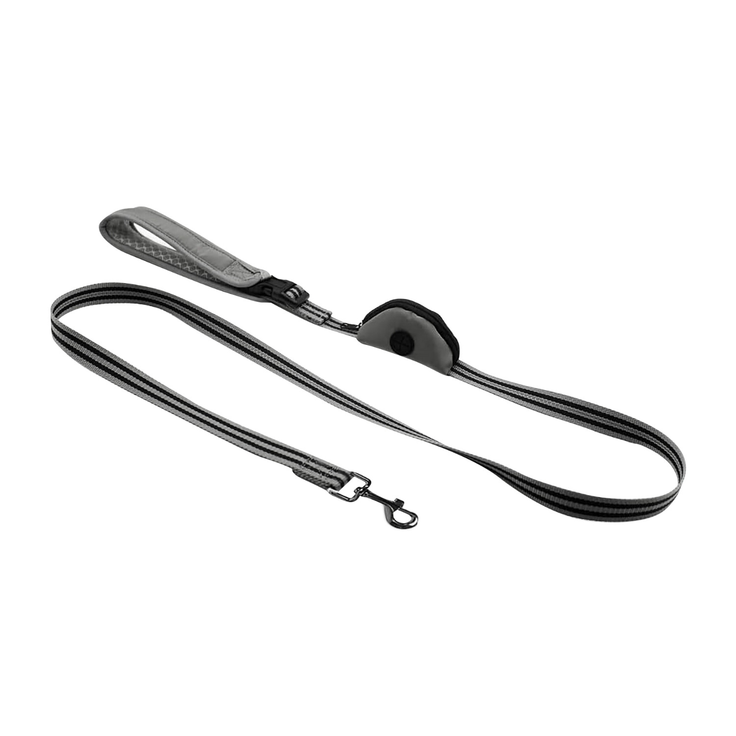 Correa para Perro Reflectante con Estuche para Bolsas 150cm Talla M Glückpet