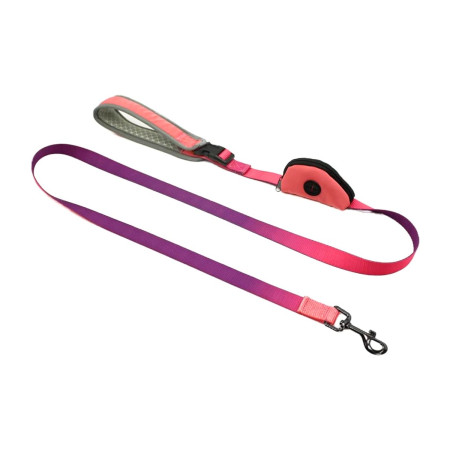 Correa para Perro Reflectante con Estuche para Bolsas 150cm Talla M Glückpet Correas 1