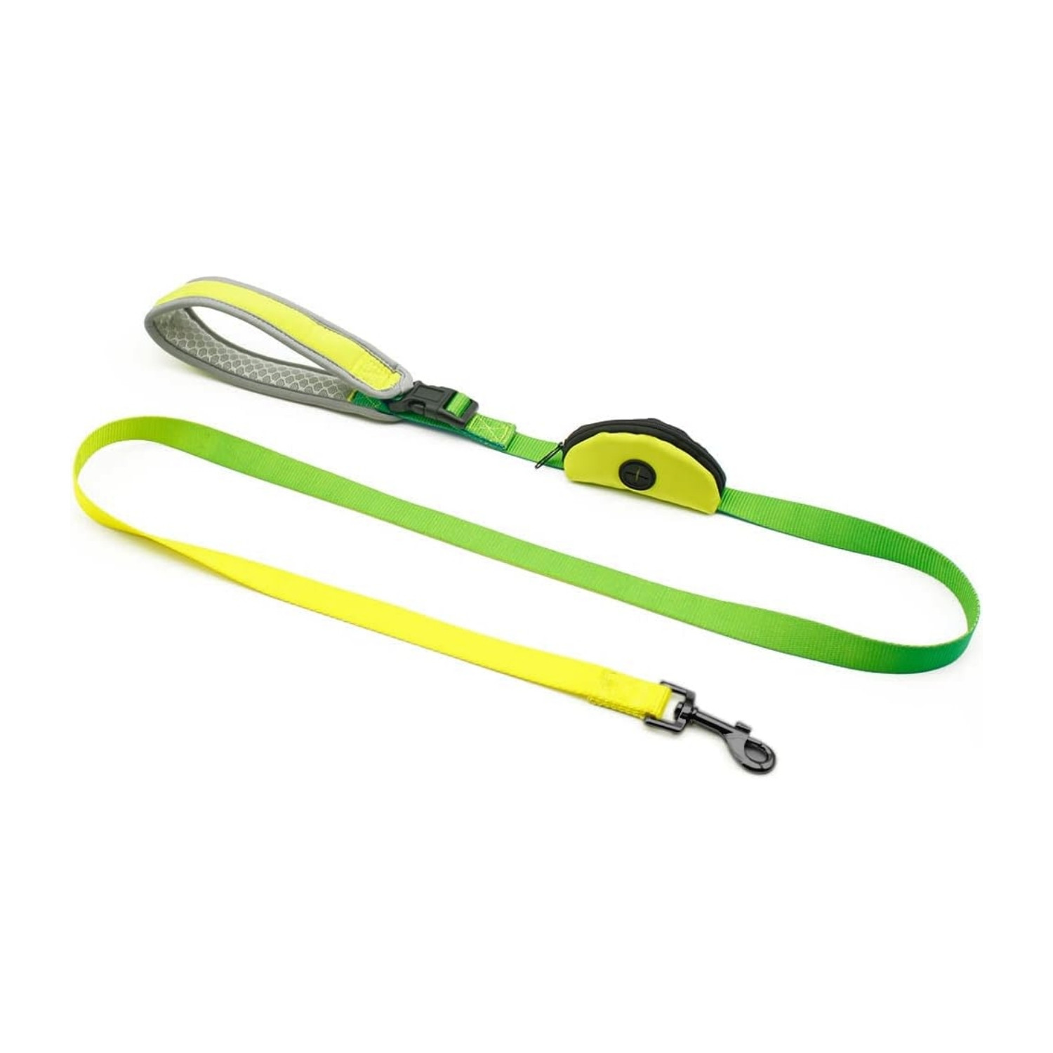 Correa para Perro Reflectante con Estuche para Bolsas 150cm Talla M Glückpet