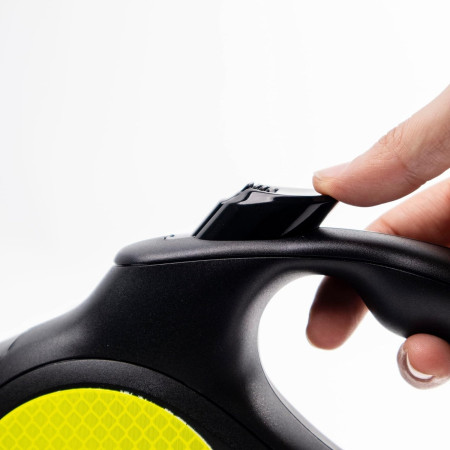 Correa para Perro Retráctil Extensible 5m con Botón de Bloqueo y Mango Ergonómico Talla L Glückpet Correas para Perros 3