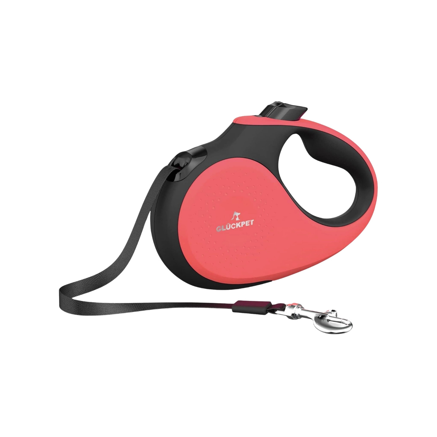 Correa para Perro Retráctil Extensible 5m con Botón de Bloqueo y Mango Ergonómico Talla S Glückpet