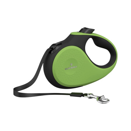 Correa para Perro Retráctil Extensible 5m con Botón de Bloqueo y Mango Ergonómico Talla M Glückpet Correas 1