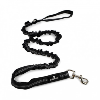 Correa para Perro Elástica y Reflectante con Enganche para Coches 120-145cm Glückpet Correas para Perros 1