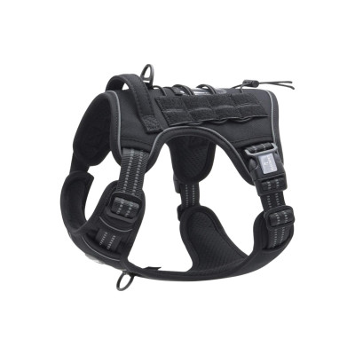 Arnés Táctico para Perros Medianos y Grandes Antitirones Reflectante Uso Profesional Talla S Glückpet Arneses para Perros 1