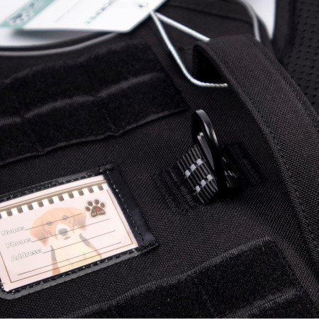 Arnés Táctico para Perros Medianos y Grandes Antitirones Reflectante Uso Profesional Talla S Glückpet Arneses para Perros 3