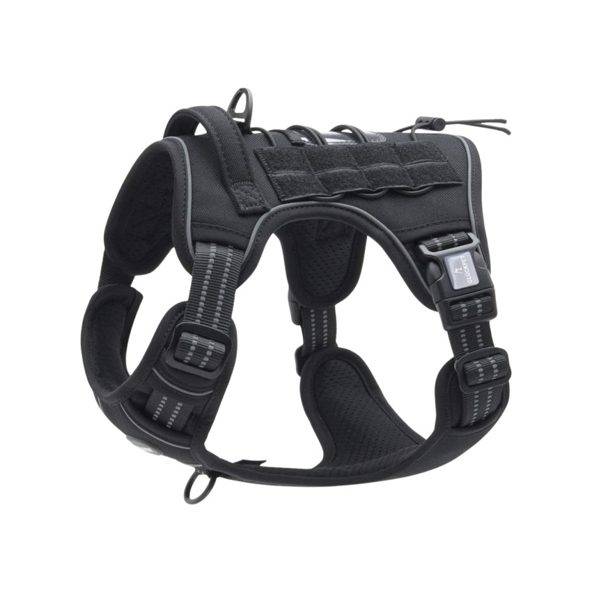 Arnés Táctico para Perros Medianos y Grandes Antitirones Reflectante Uso Profesional Talla M Glückpet Arneses para Perros 1