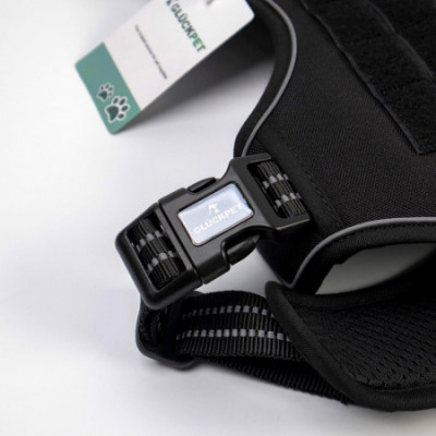 Arnés Táctico para Perros Medianos y Grandes Antitirones Reflectante Uso Profesional Talla M Glückpet Arneses para Perros 2