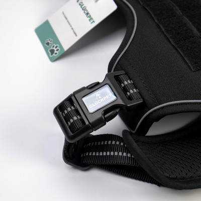 Arnés Táctico para Perros Medianos y Grandes Antitirones Reflectante Uso Profesional Talla M Glückpet Arneses para Perros 2