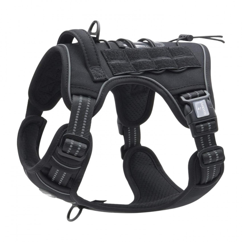 Arnés Táctico para Perros Medianos y Grandes Antitirones Reflectante Uso Profesional Talla XL Glückpet Arneses para Perros 1 Arnés Táctico para Perros Medianos y Grandes Antitirones Reflectante Uso Profesional Talla XL Glückpet Arneses para Perros 1