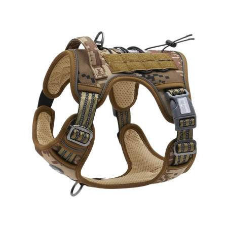 Arnés Táctico para Perros Medianos y Grandes Antitirones Reflectante Uso Profesional Talla M Glückpet Collares y Arneses 1