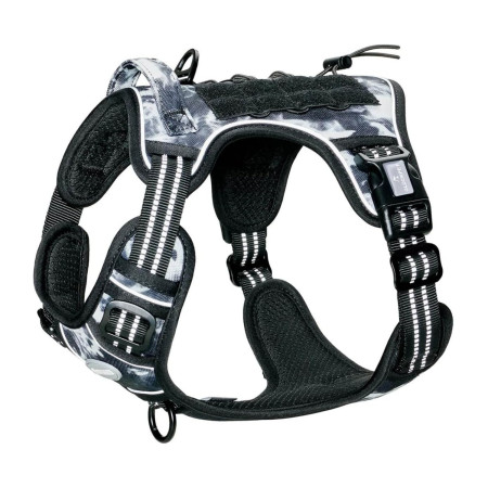 Arnés Táctico para Perros Medianos y Grandes Antitirones Reflectante Uso Profesional Talla XL Glückpet Arneses para Perros 15
