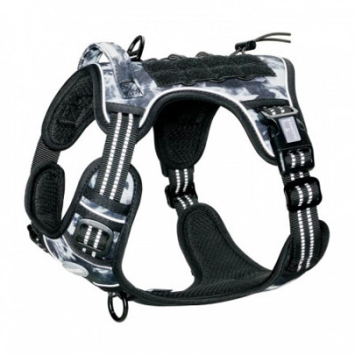 Arnés Táctico para Perros Medianos y Grandes Antitirones Reflectante Uso Profesional Talla XL Glückpet Arneses para Perros 15