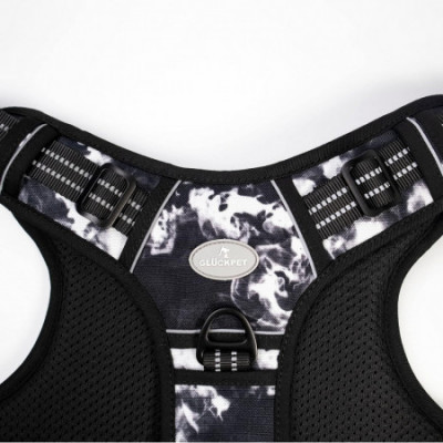 Arnés Táctico para Perros Medianos y Grandes Antitirones Reflectante Uso Profesional Talla XL Glückpet Arneses para Perros 16