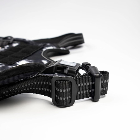 Arnés Táctico para Perros Medianos y Grandes Antitirones Reflectante Uso Profesional Talla XL Glückpet Arneses para Perros 18