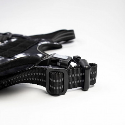 Arnés Táctico para Perros Medianos y Grandes Antitirones Reflectante Uso Profesional Talla XL Glückpet Arneses para Perros 18