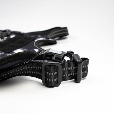 Arnés Táctico para Perros Medianos y Grandes Antitirones Reflectante Uso Profesional Talla XL Glückpet Arneses para Perros 18